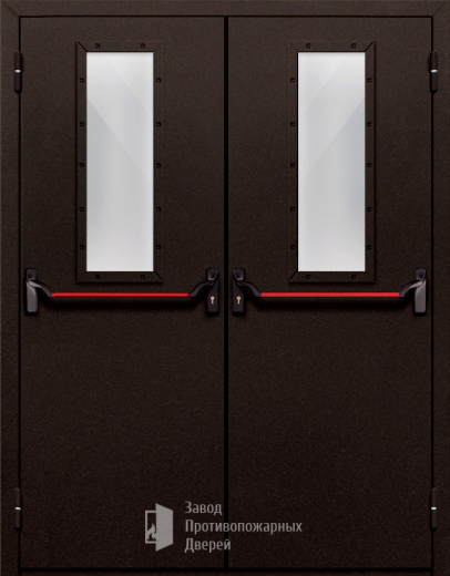 Фото двери «Двупольная со стеклом и антипаникой №610» в Озёрам