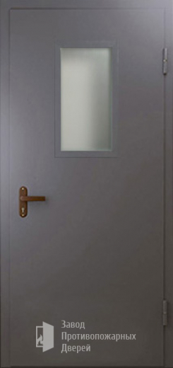 Фото двери «Техническая дверь №4 однопольная со стеклопакетом» в Озёрам