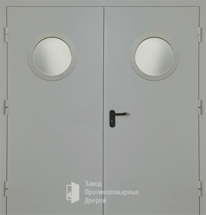 Фото двери «Двупольная с круглым стеклом EI-30» в Озёрам