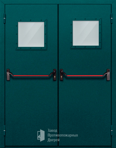 Фото двери «Двупольная со стеклом и антипаникой №56» в Озёрам