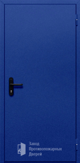 Фото двери «Однопольная глухая (синяя)» в Озёрам