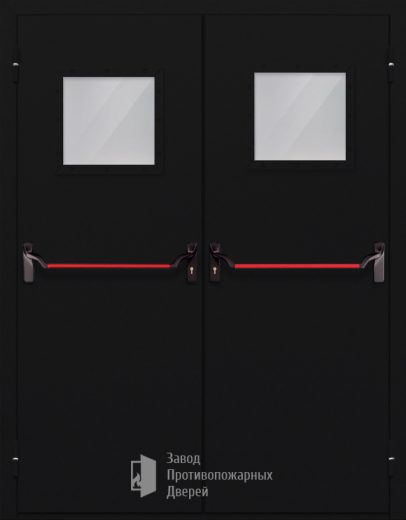Фото двери «Двупольная со стеклом и антипаникой №54» в Озёрам