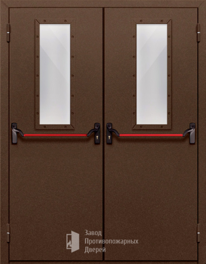 Фото двери «Двупольная со стеклом и антипаникой №68» в Озёрам