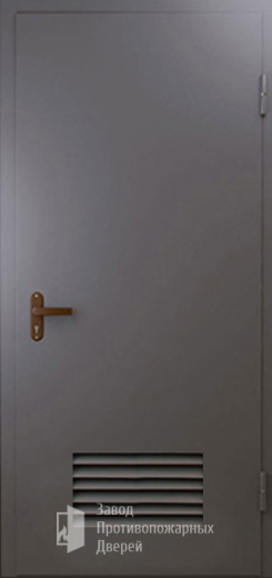 Фото двери «Техническая дверь №3 однопольная с вентиляционной решеткой» в Озёрам