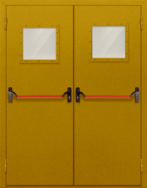 Фото двери «Двупольная со стеклом и антипаникой №55» в Озёрам