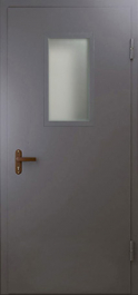 Фото двери «Техническая дверь №4 однопольная со стеклопакетом» в Озёрам