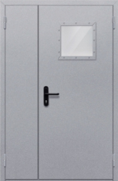 Фото двери «Полуторная со стеклопакетом» в Озёрам
