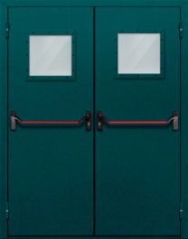 Фото двери «Двупольная со стеклом и антипаникой №56» в Озёрам