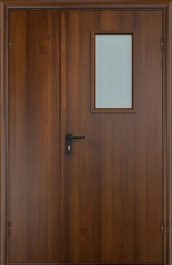 Фото двери «Полуторная МДФ со стеклом EI-30» в Озёрам